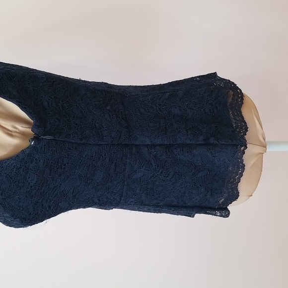 SOLD Forever 21 blue lace peplum top, size M - Picture 8 of 11